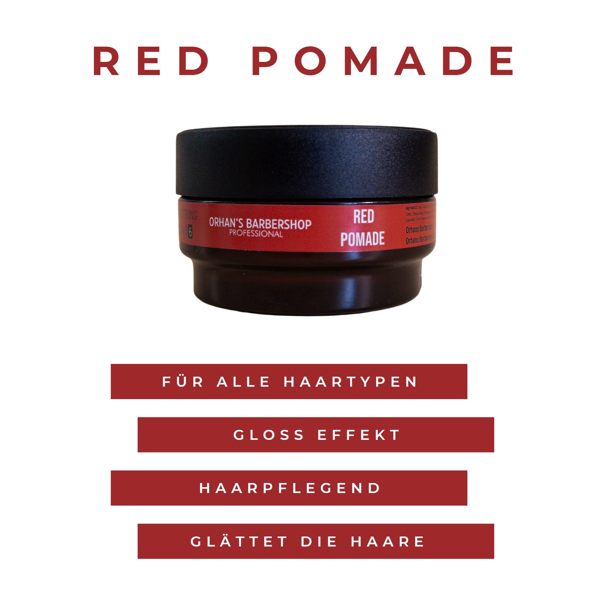 Benefits des Red Pomade Haarwachses